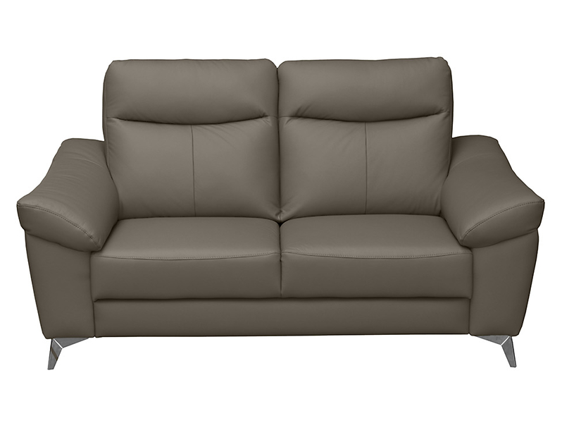 Sofa dwuosobowa Luna 2 skóra naturalna szara 43185