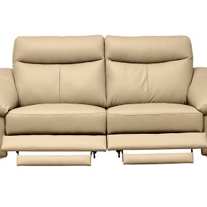 Sofa dwuosobowa Luna 2 z funkcją relaks skóra naturalna beżowa 43178 Sofa dwuosobowa Luna 2 z funkcją relaks skóra naturalna beżowa 43178