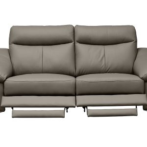 Sofa dwuosobowa Luna 2 z funkcją relaks skóra naturalna szara 43186 Sofa dwuosobowa Luna 2 z funkcją relaks skóra naturalna szara 43186