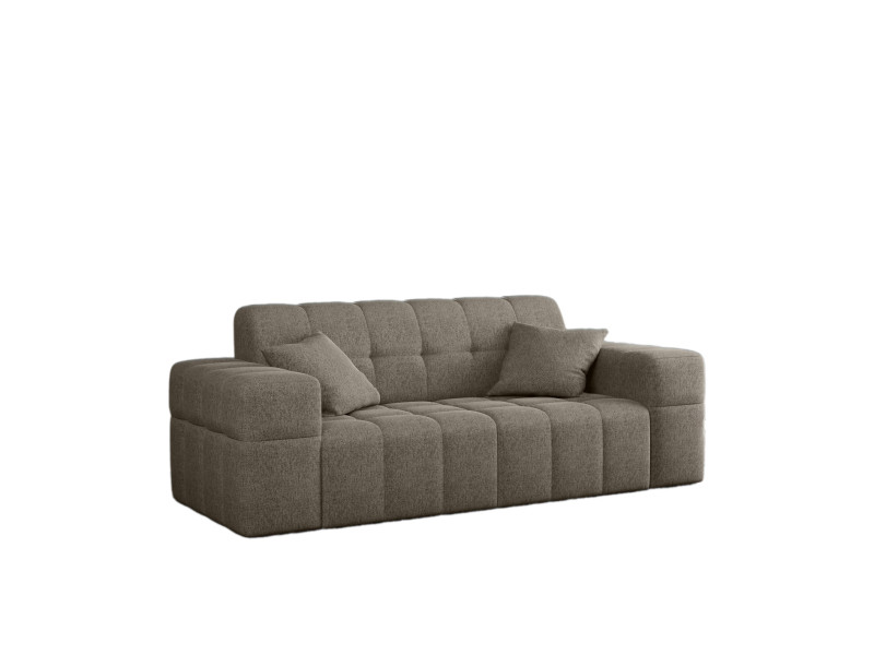 Sofa dwuosobowa NIMES, tkanina Verita, wiele kolorów Ciemnobeżowy 662098