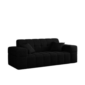 Sofa dwuosobowa NIMES, tkanina Verita, wiele kolorów Czarny 662083 Sofa dwuosobowa NIMES, tkanina Verita, wiele kolorów Czarny 662083