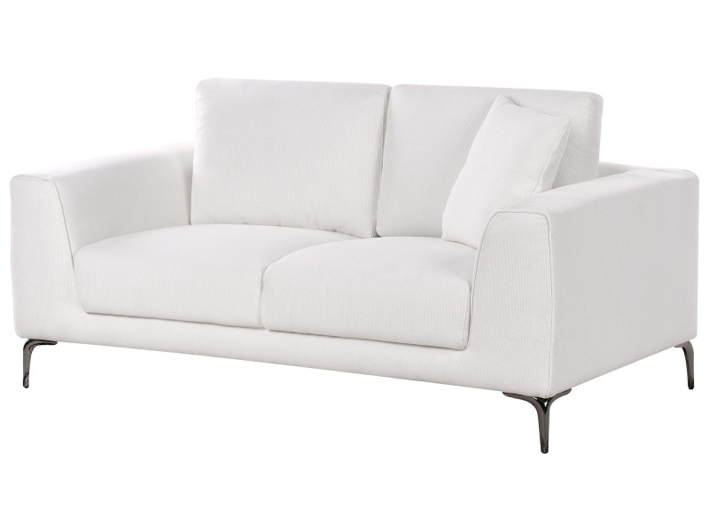 Sofa dwuosobowa poduszki biała 597798