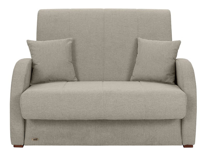 Sofa dwuosobowa Poli rozkładana z pojemnikiem taupe 485975