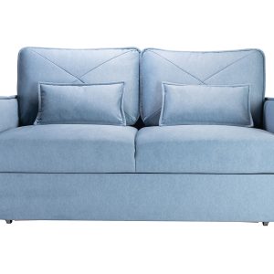 Sofa dwuosobowa Severo rozkładana z pojemnikiem niebieska 88956 Sofa dwuosobowa Severo rozkładana z pojemnikiem niebieska 88956