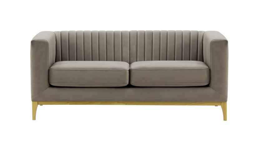 Sofa dwuosobowa Slender Wood-Velluto 17-like oak 195244