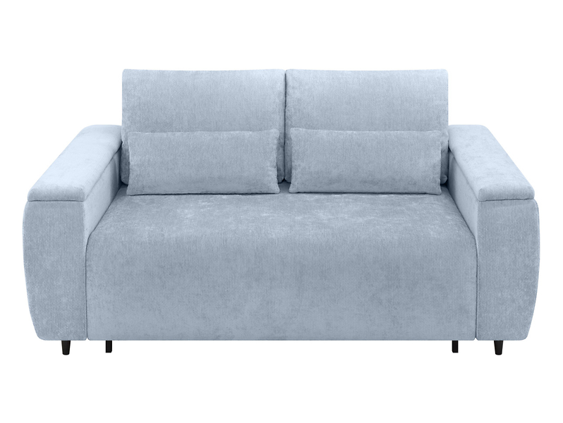 Sofa dwuosobowa Stretto_D rozkładana z pojemnikiem błękitna 993114