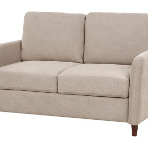 Sofa dwuosobowa tapicerowana beżowoszara 598758 Sofa dwuosobowa tapicerowana beżowoszara 598758