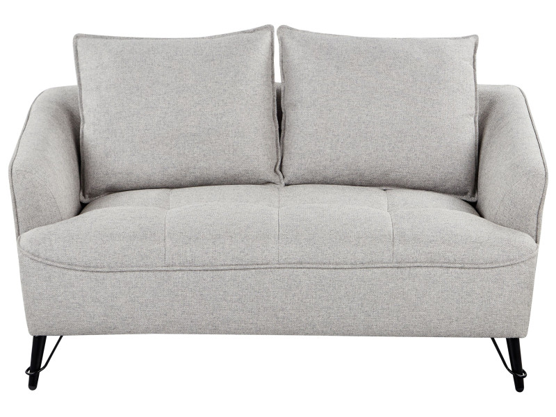 Sofa dwuosobowa tapicerowana szara 430513