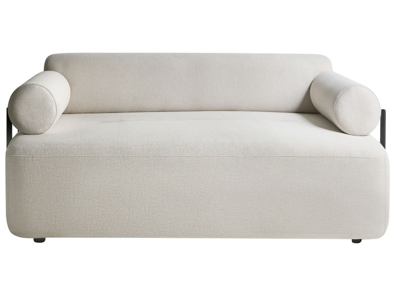 Sofa dwuosobowa tapicerowana złamana biel 866700