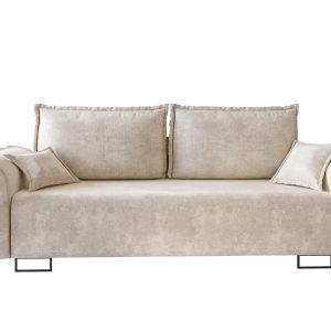 Sofa EMMA beżowa funkcja spania sprężyny 927940 Sofa EMMA beżowa funkcja spania sprężyny 927940