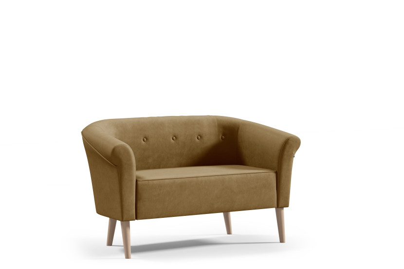 Sofa ESPERO z guzikami 2 osbowa styl skandynawski welur monolith 48 637097