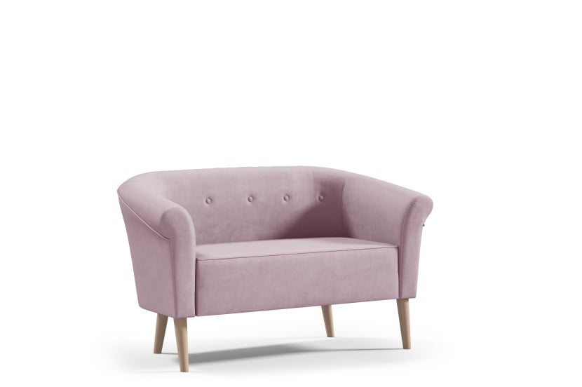 Sofa ESPERO z guzikami 2 osobowa styl skandynawski welur riviera 62 637125