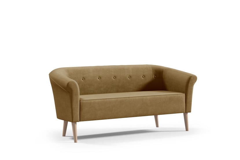 Sofa ESPERO z guzikami styl skandynawski 3 osobowa welur monolith 48 637118