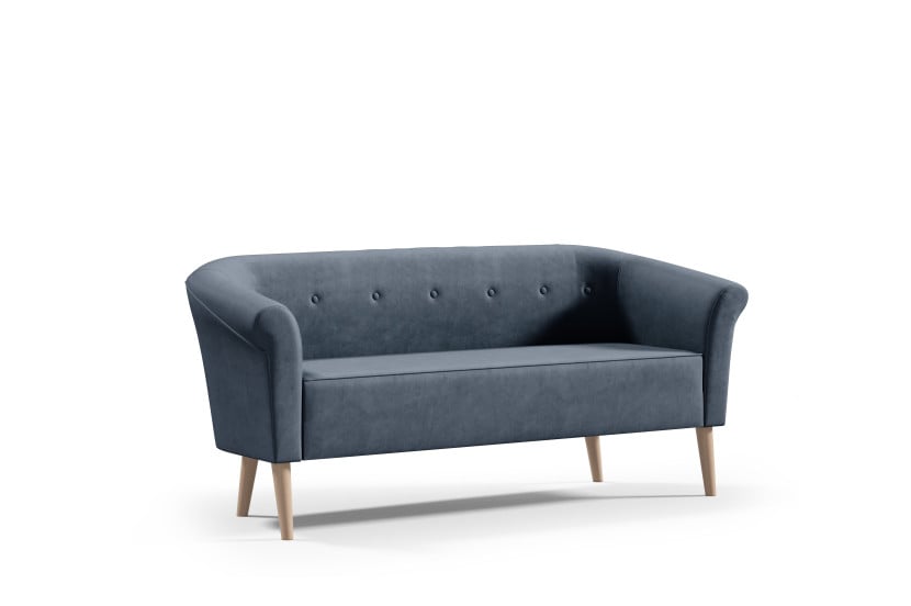 Sofa ESPERO z guzikami styl skandynawski 3 osobowa welur monolith 77 637104