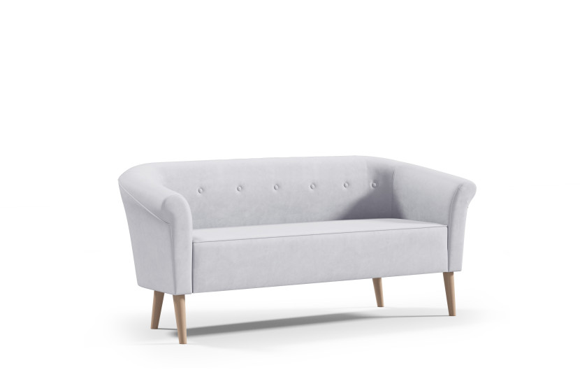 Sofa ESPERO z guzikami styl skandynawski 3 osobowa welur monolith 84 637117