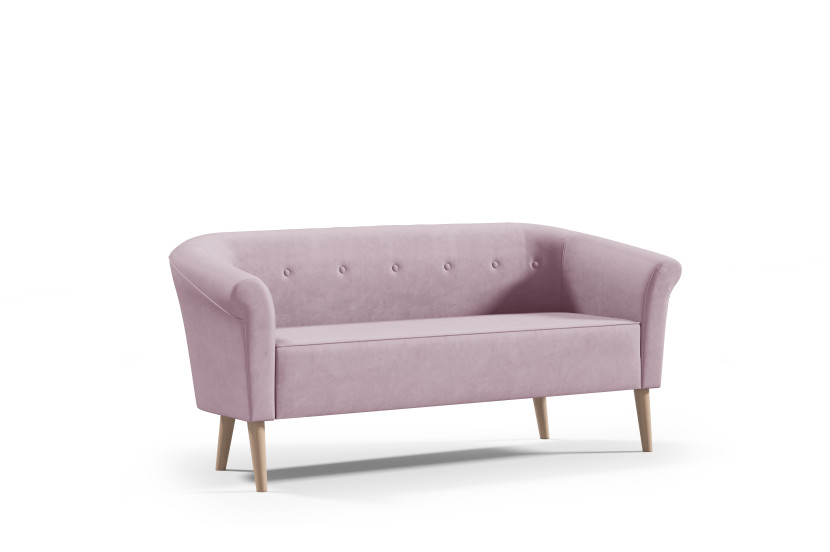 Sofa ESPERO z guzikami styl skandynawski 3 osobowa welur riviera 62 637094