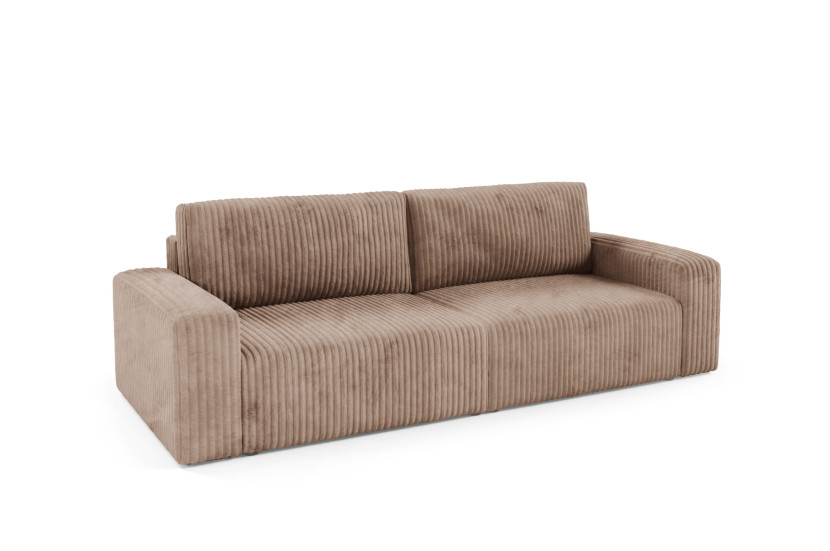 Sofa FANO z bokami funkcja spania sztruks Kolor: TILIA 17 433903