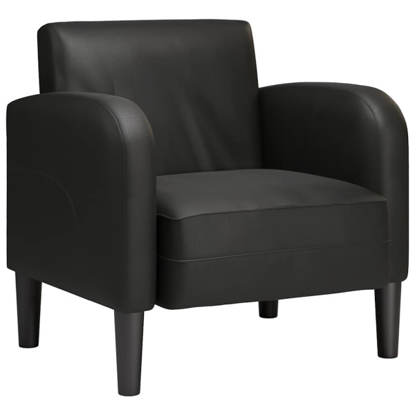 Sofa Fotel z Podłokietnikami Czarny 54 cm Skóra ekologiczna 789944