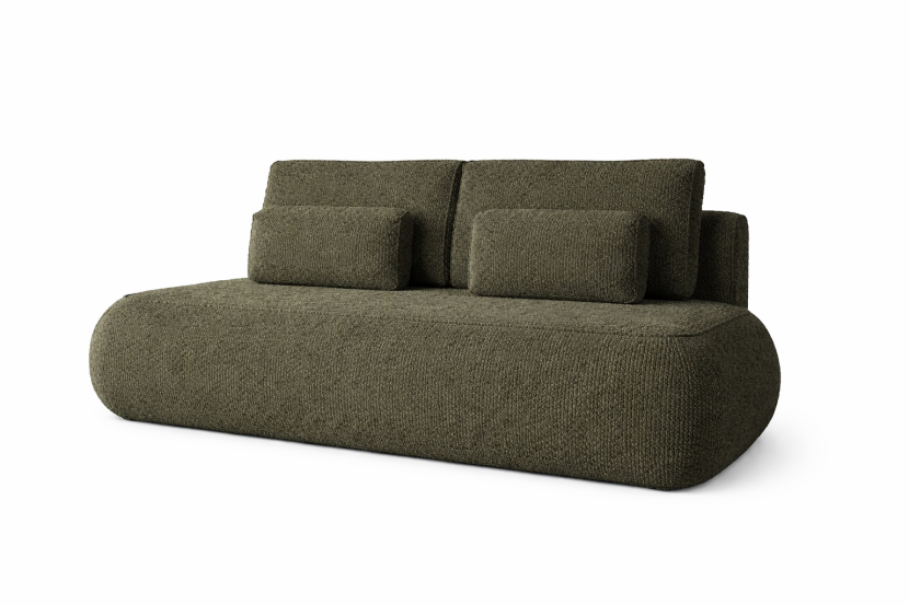 Sofa GAJA baranek boucle wygodna zielona nowoczesna 943698