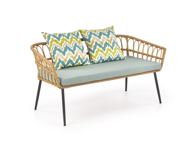 Sofa GARDENA rattanowy/wielobarwny 1003909