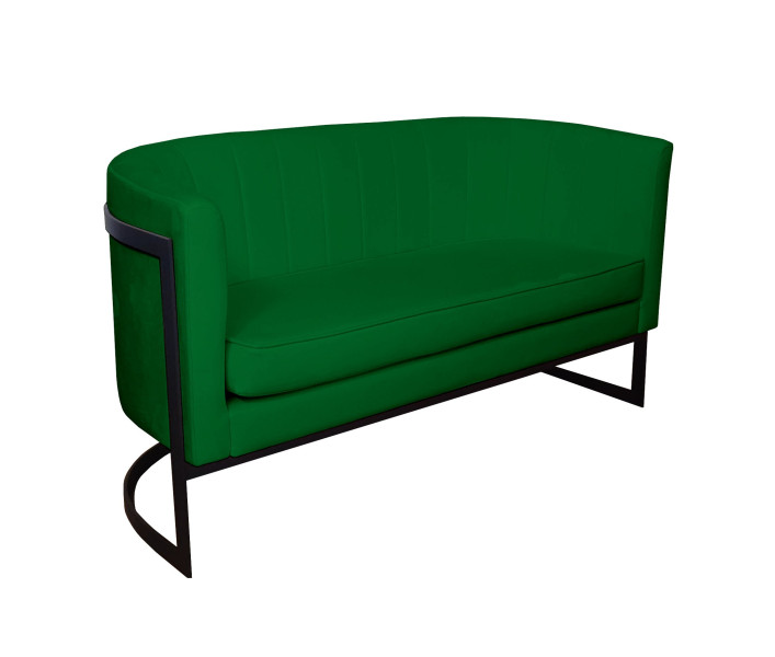 Sofa Glamour tkanina Welur podstawa metalowa 141839
