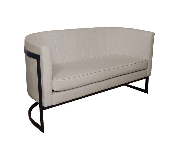 Sofa Glamour tkanina Welur podstawa metalowa 141842