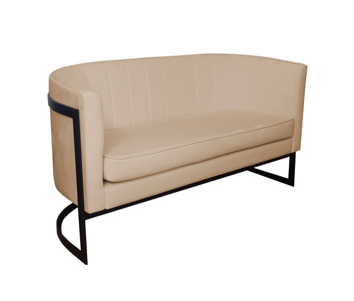 Sofa Glamour tkanina Welur podstawa metalowa 141833