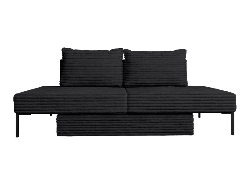 Sofa HANA 4w1 system wielofunkcyjny sztruks czarny 937596
