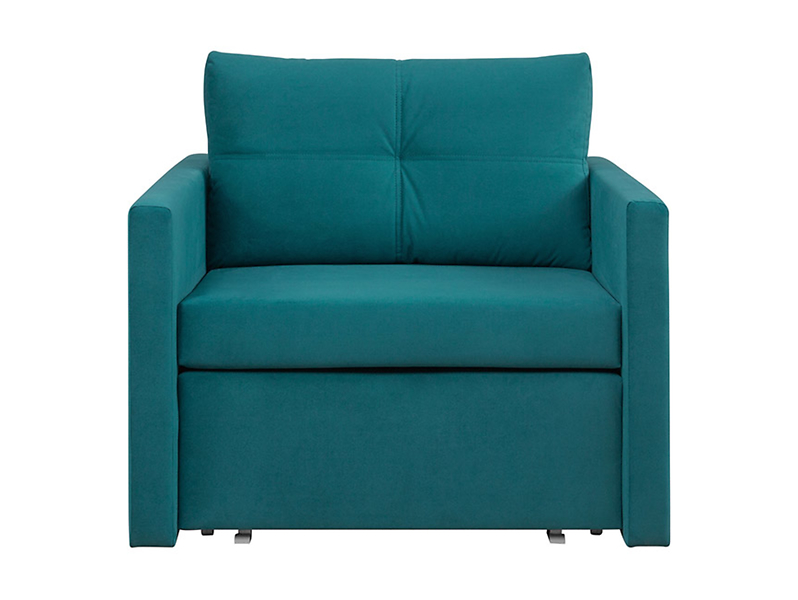 Sofa jednoosobowa Bunio rozkładana z pojemnikiem niebieska 236050