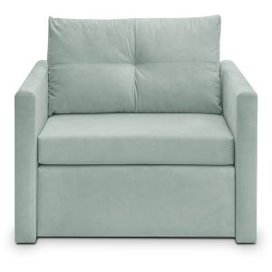 Sofa jednoosobowa Bunio rozkładana z pojemnikiem zielona 303158