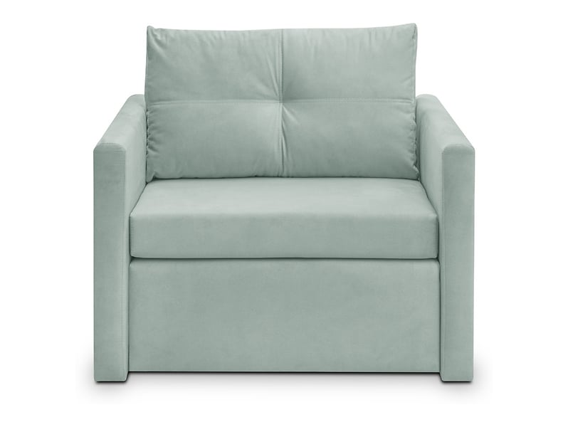 Sofa jednoosobowa Bunio rozkładana z pojemnikiem zielona 303158