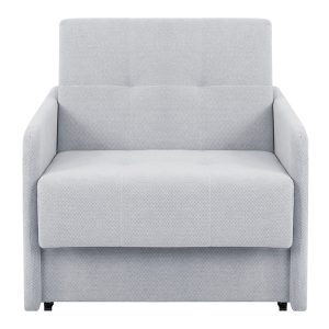 Sofa jednoosobowa Como rozkładana z pojemnikiem jasnoszara 280577