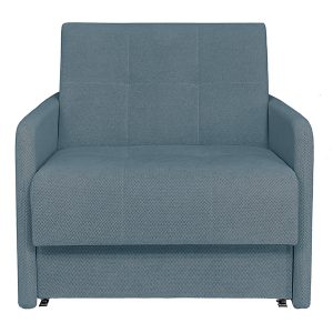 Sofa jednoosobowa Como rozkładana z pojemnikiem niebieska 295984