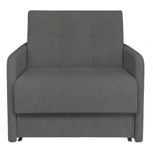 Sofa jednoosobowa Como rozkładana z pojemnikiem szara 295985