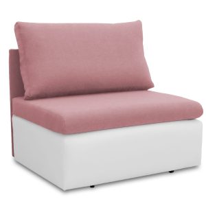 Sofa jednoosobowa Toledo Różowy/Biały 192028