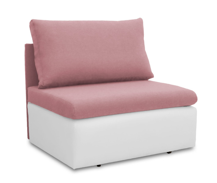Sofa jednoosobowa Toledo Różowy/Biały 192028