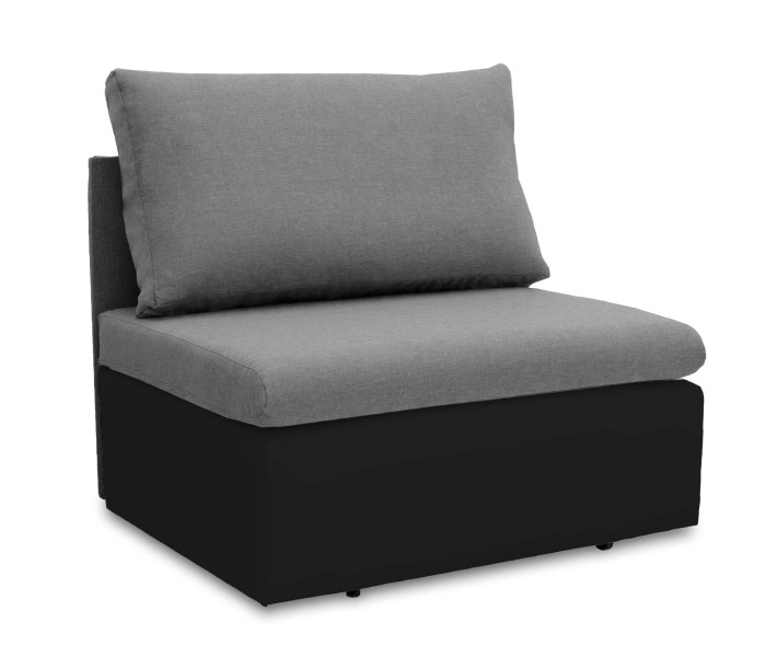 Sofa jednoosobowa Toledo Szary/Czarny 192025
