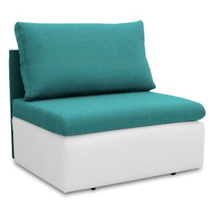 Sofa jednoosobowa Toledo Turkusowy/Biały 192026