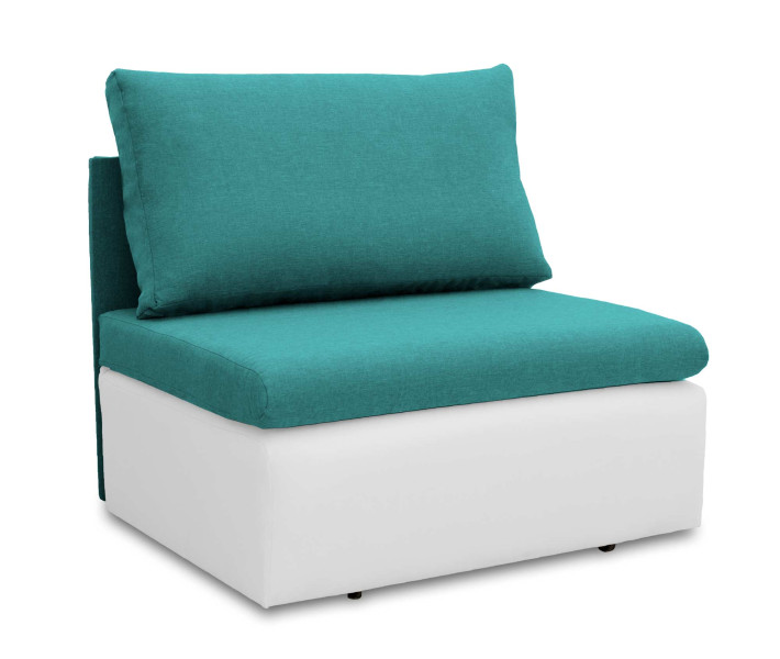 Sofa jednoosobowa Toledo Turkusowy/Biały 192026