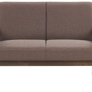 Sofa kanapa 2-osobowa tapicerowana brązowa 191033