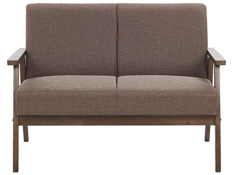 Sofa kanapa 2-osobowa tapicerowana brązowa 191033