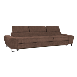 Sofa kanapa 3 os rozkładana z f. spania Savio Family meble brąz sztruks 519919 Sofa kanapa 3 os rozkładana z f. spania Savio Family meble brąz sztruks 519919