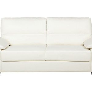 Sofa kanapa 3-osobowa ekoskóra kremowa 81543