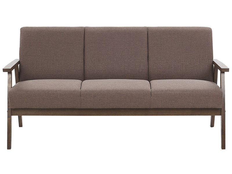 Sofa kanapa 3-osobowa tapicerowana brązowa 191008