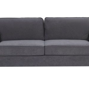 Sofa kanapa 3 osobowa welur szara 191036