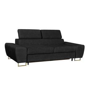 Sofa Kanapa Bosso Do Salonu Pokoju Biura Welurowa FamilyMeble Czarna 519887 Sofa Kanapa Bosso Do Salonu Pokoju Biura Welurowa FamilyMeble Czarna 519887