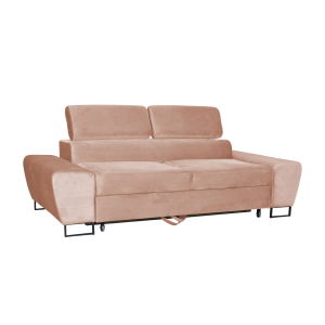 Sofa kanapa Bosso salon Family meble ciem. beżowy welur reg zagłówek 519890 Sofa kanapa Bosso salon Family meble ciem. beżowy welur reg zagłówek 519890