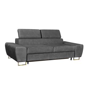 Sofa kanapa Bosso salon Family meble szary welur reg zagłówek 519914 Sofa kanapa Bosso salon Family meble szary welur reg zagłówek 519914