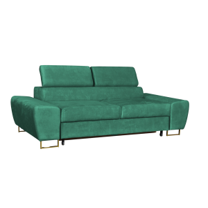 Sofa kanapa Bosso salon Family meble zielona welur reg zagłówek 519895 Sofa kanapa Bosso salon Family meble zielona welur reg zagłówek 519895