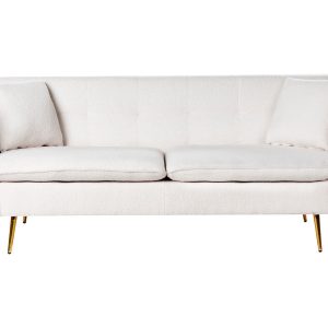 Sofa kanapa boucle pikowana złamana biel 873674 Sofa kanapa boucle pikowana złamana biel 873674